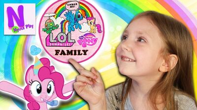 Семейка ЛОЛ Май литл пони. Бумажные сюрпризы ЛОЛ. Nyuta Play