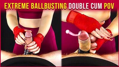 Сильные Удары по Яйцам и Двойной Оргазм - Доминация | Era