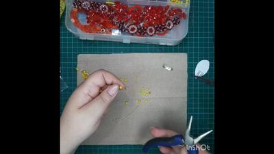 Брошь "Золотая рыбка"