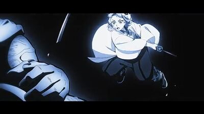 Kimetsu no yaiba. Tanjiro, Sabito and Makomo.