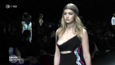 Gigi Hadid Nude - ZDF Leute heute 29.02.2016 HD 720p slomo