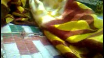 Desi Aunty sleeping on floor