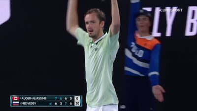 Медведев - Оже-Альяссим. Волевая победа Даниила в 1/4 финала Avstralian Open, который отыгрался со счета 0:2 26.01.2022