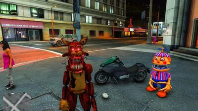 FNAF - КАК НОВАЯ КОШМАРНАЯ МАРИОНЕТКА УКРАЛА ЧЕРНЫЙ СВЕТ ФРЕДДИ В ГТА 5 МОДЫ ФНА