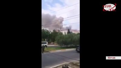 ✔ ОСОБОЕ МНЕНИЕ: В азербайджанском Ширване на военном заводе прогремел взрыв и начался пожар (1)