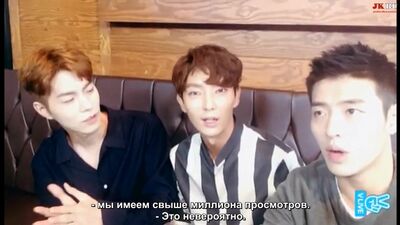 [RUSSUB] 2016.08.16 Ли Джун Ги, Кан Ха Ныль, Хон Чжон Хён на канале JGV