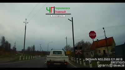 Остановка задним бампером после СТОП-линии. Советск. 22-11-19