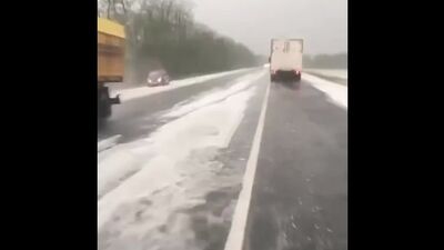 В Краснодарском крае выпал град