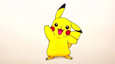 Как Нарисовать Пикачу (Покемон Го) поэтапно