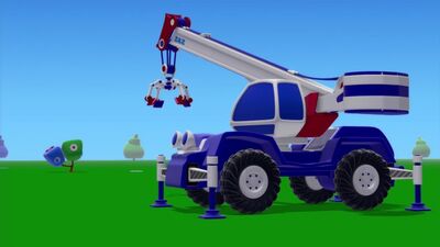 Мультики Зим Зум про машинки. Подъемный кран и красная машинка. Развивающие мультики. больше видео в группе.