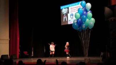 КОМАНДНОЕ ДЕФИЛЕ № 3 Данганронпа (Мукуро Икусаба, Джунко Эношима) - Cherry, Maekoy, Москва