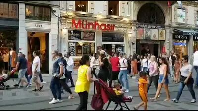 Public porn in Istiklal Street
