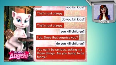 Talking Angela с Агнией Огонёк маньяк - педофил ОЧЕРЕДНОЙ!