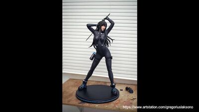Reika Shimohira Gantz 3d Printed Fan Art Statue
