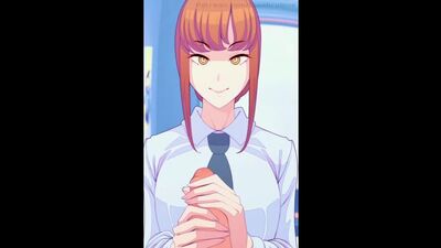 (Sound)Makima pov handjob animation [Chainsaw Man;Porn;Hentai;R34;Sex;порно;секс;хентай]