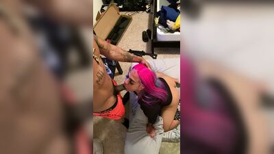 Большой черный член с латинским кроссдрессером, полное видео, только фанаты Bluehaze200