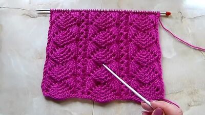 Ажурные дорожки Вязание спицами