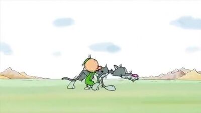 Алдар и серый волк. Башкирский мультик. 2013