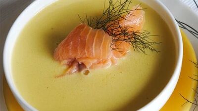 Готовим сливочный крем суп с лососем