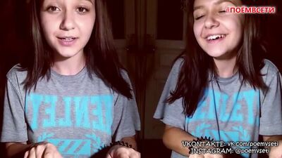 Анна Дворецкая - Рваными струнами (cover by Настя),красивая милая девочка классно спела кавер на песню,поёмвсети,красивый голос