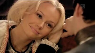 "Бедная Настя". Анна и Владимир после спасения от мадам де Воланж.