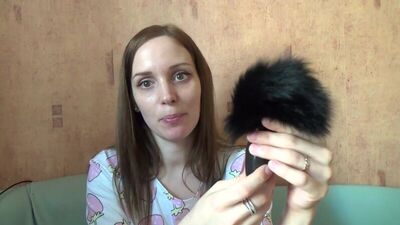 Большая анальная пробка с хвостом