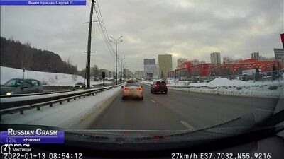 ДТП. Подборка на видеорегистратор за 20.01.2022