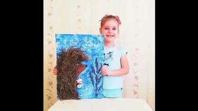 Поделка из природного материала "Ёжик в тумане !"