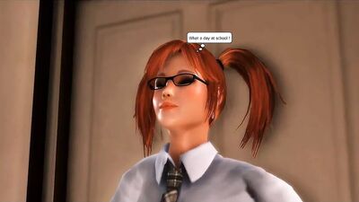 Futanari 3D - школьница обожает, чтобы ее трахнула девушка-футанари