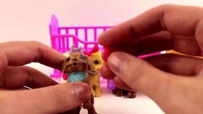 Куклы Барби Распаковка набора Собачка с щенками игрушки для девочек на русском