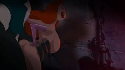 Jessica Rabbit занимается сексом на заднем дворе