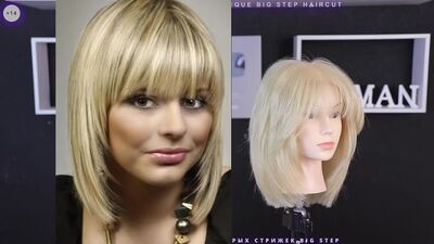 Модная Стрижка с Челкой на средние волосы Пошагово | | Уроки стрижки | Каскад-Рапсодия