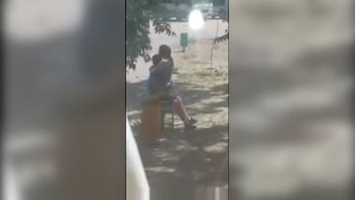 Секс на лавочке.Город Актау