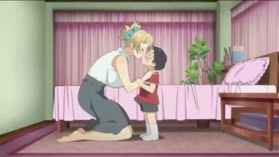 Аниме хентай; показала сыночку что такое секс, выебал маму, натянул мамашу, с родным сыном инцест, порно секс шлюха