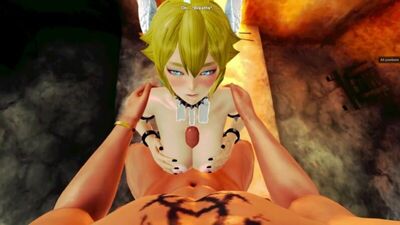 3D PORN Bowsette tries it in every Hole (honey Select Super Mario)