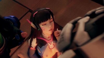 Overwatch 18+ D.VA blowjob