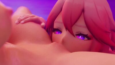 Yae ~ Яэ Мико \ Raiden ~ Райдэн - Rule34 \ Porn Genshin Impact [18+] [Перезалив]