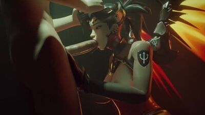 Devil Mercy Blowjob - 3D Porn / 3Dポルノ