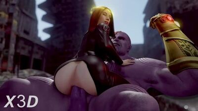 Black Widow Is Thanos Toy Now - 3D Porn / 3Dポルノ