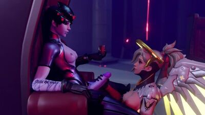 Widowmaker x Mercy - 3D Porn / 3Dポルノ