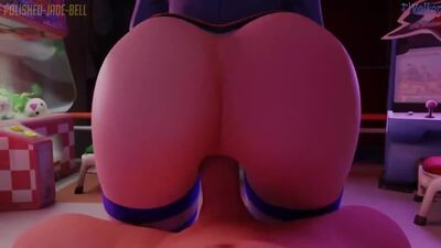 D.Va - riding; big ass; cum on ass; anal; pussy view; orgasm; creampie; stockings; 3D sex porno hentai; [Overwatch]