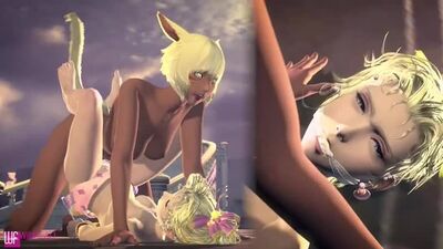 (Sound)Y'shtola&Terra Branford futanari on female [Final Fantasy;Ff;Porn;Hentai;Dickgirl;R34;Sex;SFM;порно;футанари]