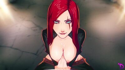 (Sound)Katarina paizuri pov animation [League of Legends, LoL;Porn;Hentai;Titjob;R34;Sex;порно;секс;хентай;лига легенд]