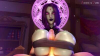 (Sound)Raven pov titjob [DC, Teen Titans, Rachel Roth;Porn;Hentai;Paizuri;R34;Sex;Blender;порно;секс;хентай]