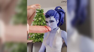 (Sound)Tracer&Widowmaker futanari on female oral [Overwatch;Porn;Hentai;Dickgirl;R34;Sex;Blender;порно;секс;футанари]