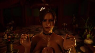 (Sound)Alcina Dimitrescu&Claire Redfield futanari on female ver.pov [Resident Evil;Porn;Hentai;R34;Sex;Blender;порно;фута]