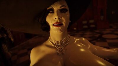 (Sound)Alcina Dimitrescu&Claire Redfield futanari on female ver.taker [Resident Evil;Porn;Hentai;R34;Sex;Blender;порно;фута]