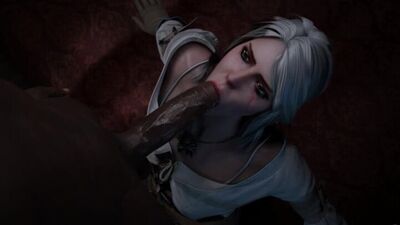 (Sound) Cirilla pov blowjob [The Wicther 3, Pewposterous;Porn;Hentai;Oral;R34;Sex;Blender;порно;Ведьмак]