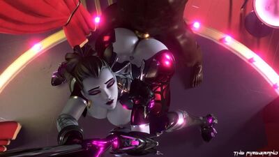 Widowmaker - BBC; doggystyle; vaginal fucked; big ass; big butt; big tits; big boobs; 3D sex porno hentai; [Overwatch]