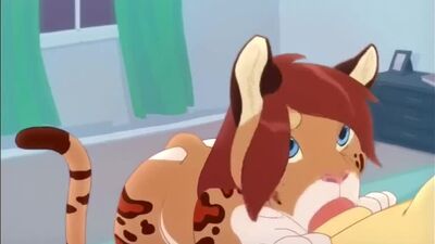 2d Yiff by Fuzzamorous Straight Furry Porn Sex E621 FYE tiger cat girl blowjob deepthroat